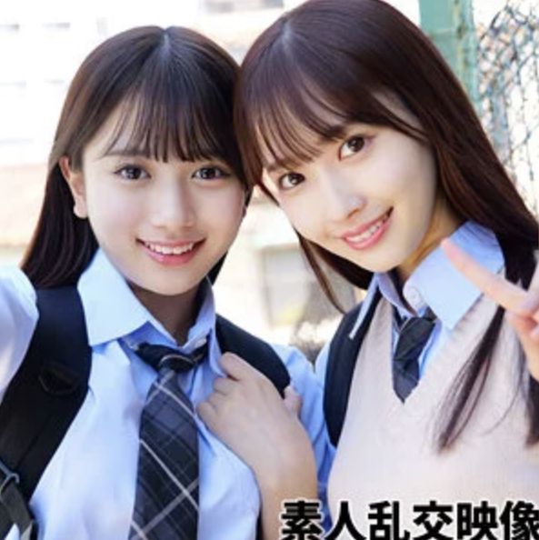 【北岡果林・天然美月 smuw047】美少女JK中出し乱交セックスがエロい