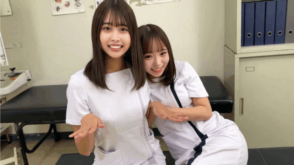 【渡来ふう 那津乃ちなみ smjs171】ナンパした看護師と3P中出しがエロすぎ