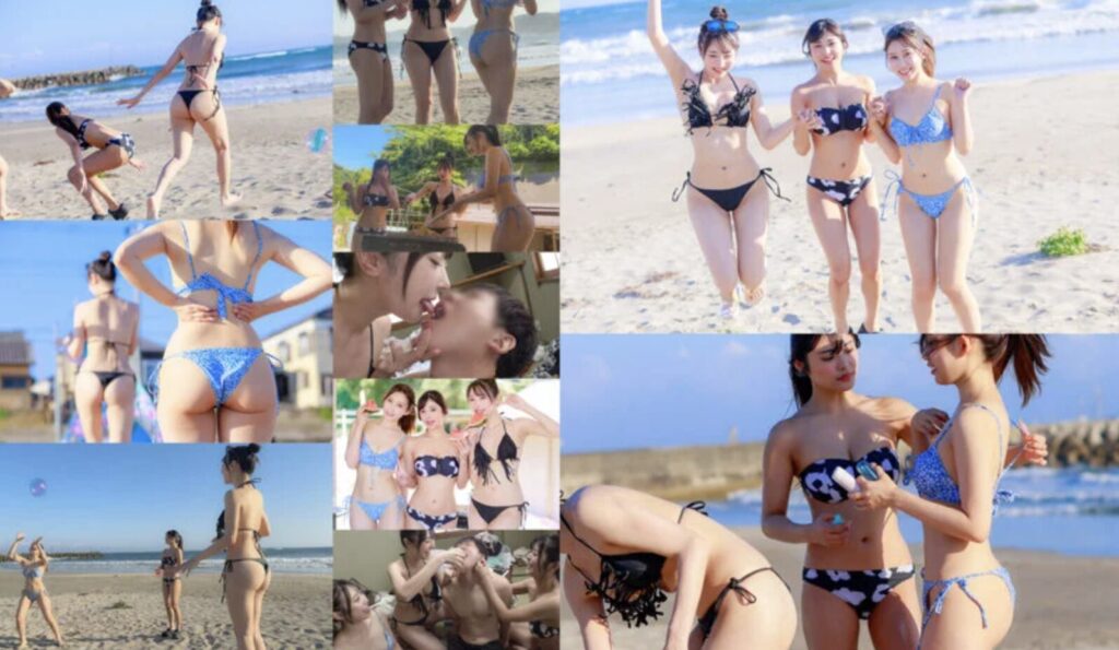 【似鳥日菜 小野坂ゆいか 春乃るる deas034】海でナンパした巨乳OLと4P中出しセックスがエロすぎる