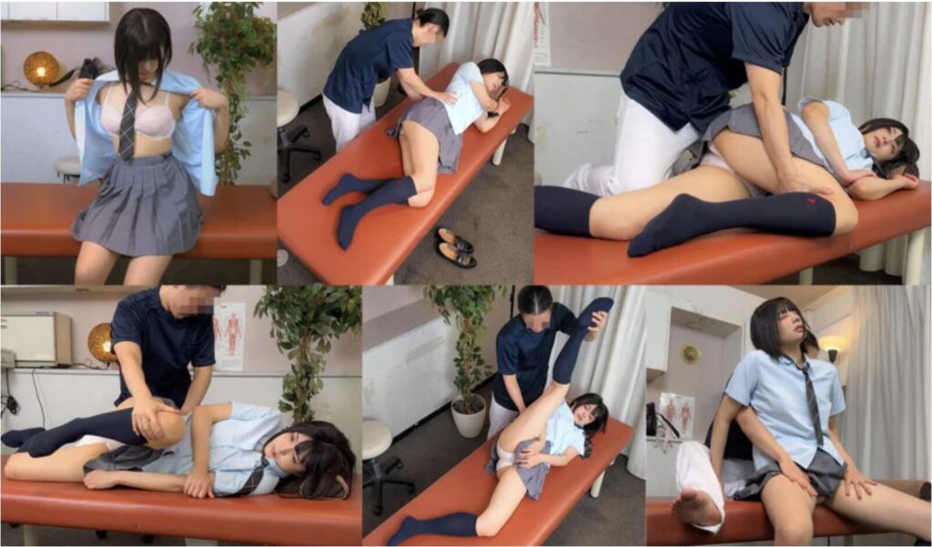 【虹村ゆみを特定】debz001　整体院で制服姿でマッサージシーン