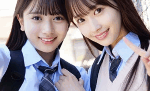 【北岡果林・天然美月 smuw047】美少女JK中出し乱交セックスがエロい