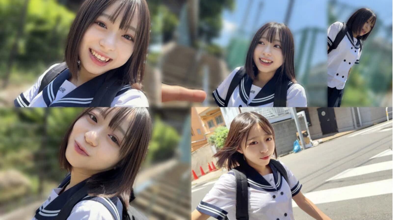 【月乃あや smuk288 】セーラー服女子高生と濃厚フェラ騎乗位ハメ撮り中出しセックスがエロすぎる