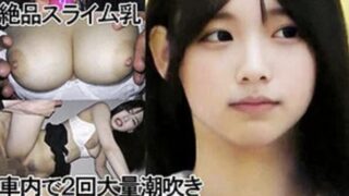 逢月ひまりの電車羞恥作【y076】レビュー画像：絶品スライム乳と衝撃の潮吹きシーン