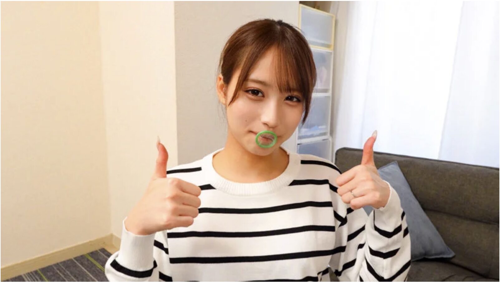 orecz544天音かんな　コンドーム咥え